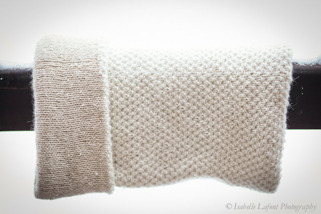Design Tricot ©Izzie Knits Snood Forêt Blanche